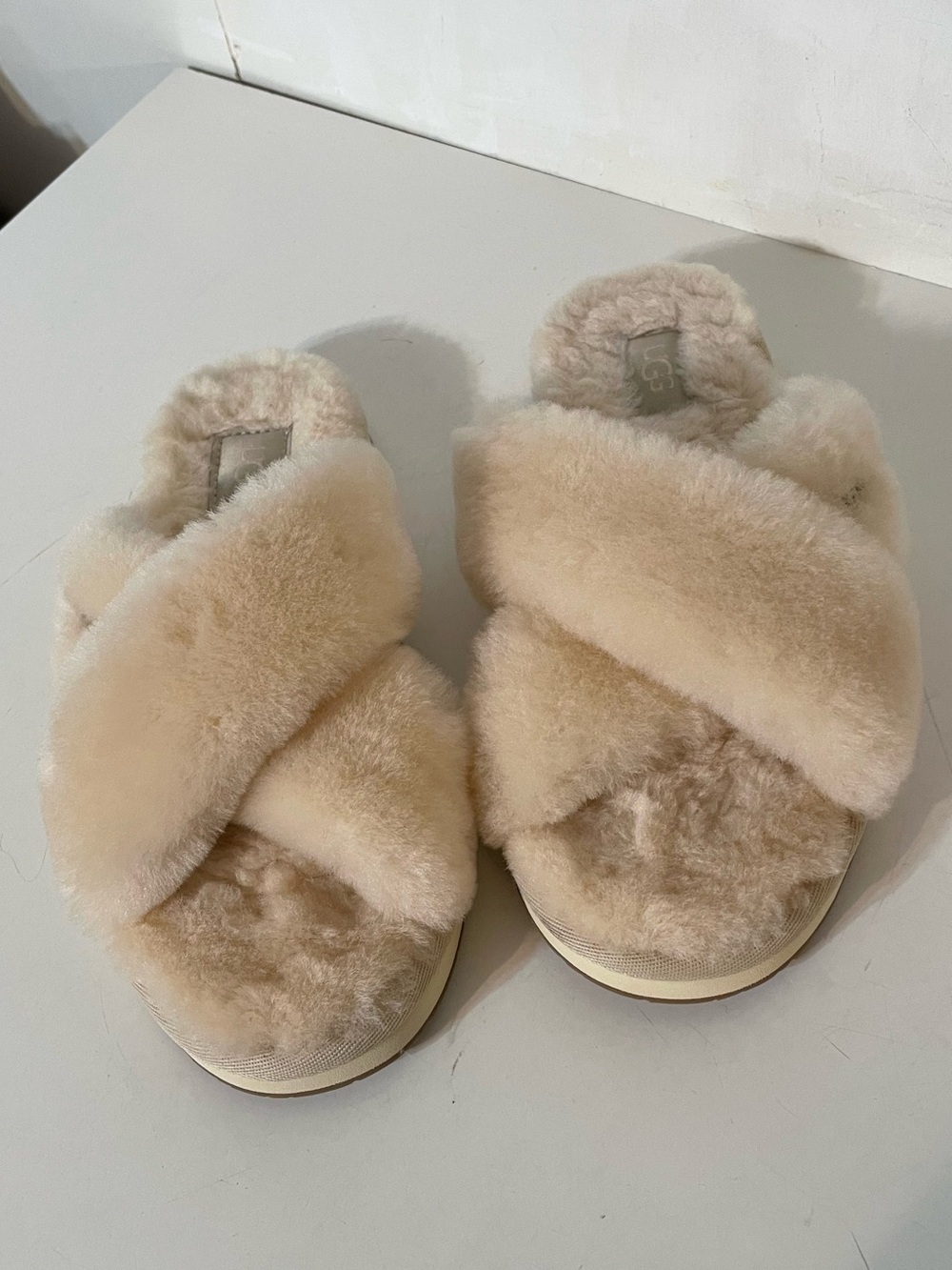 Ugg Slippers in Cream